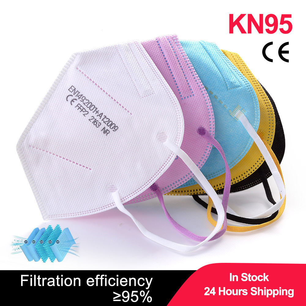 Black Face Mask Pack - 100 Uds. Mascarillas FPP2 para niños,