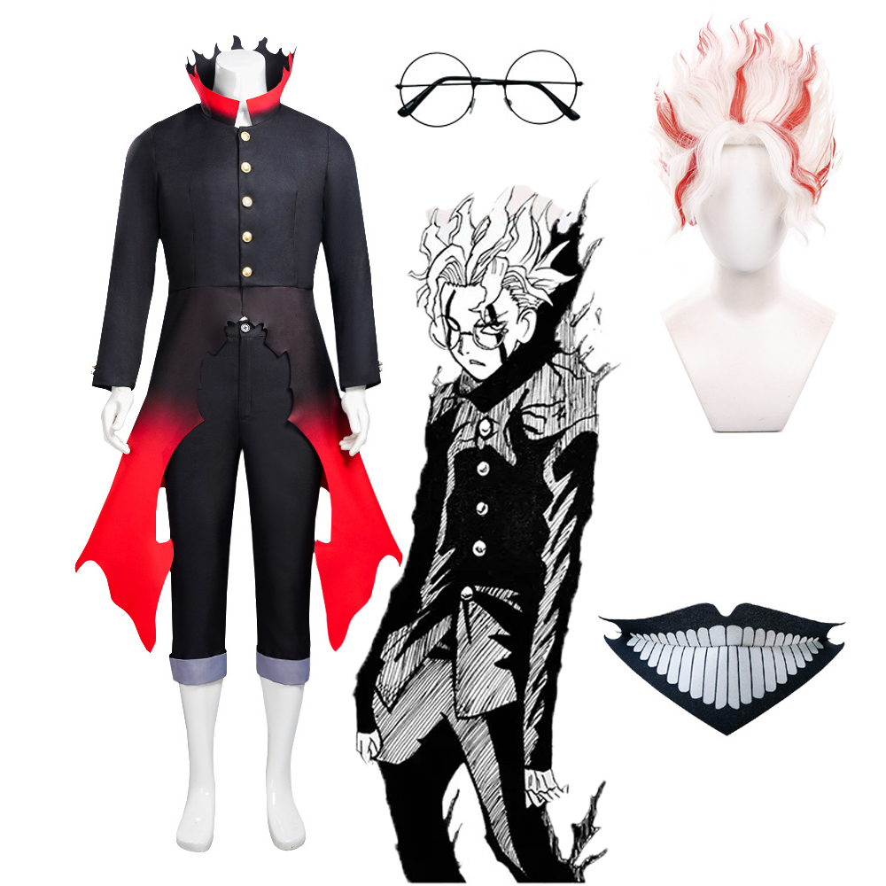 Black Face Mask Pack - Disfraz de Cosplay de Anime Dandadan