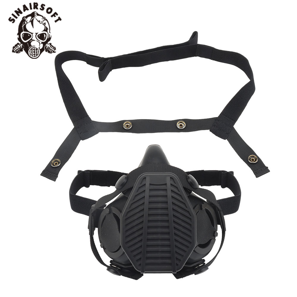 Media máscara facial táctica c - Respirator Half Face reseña y precio