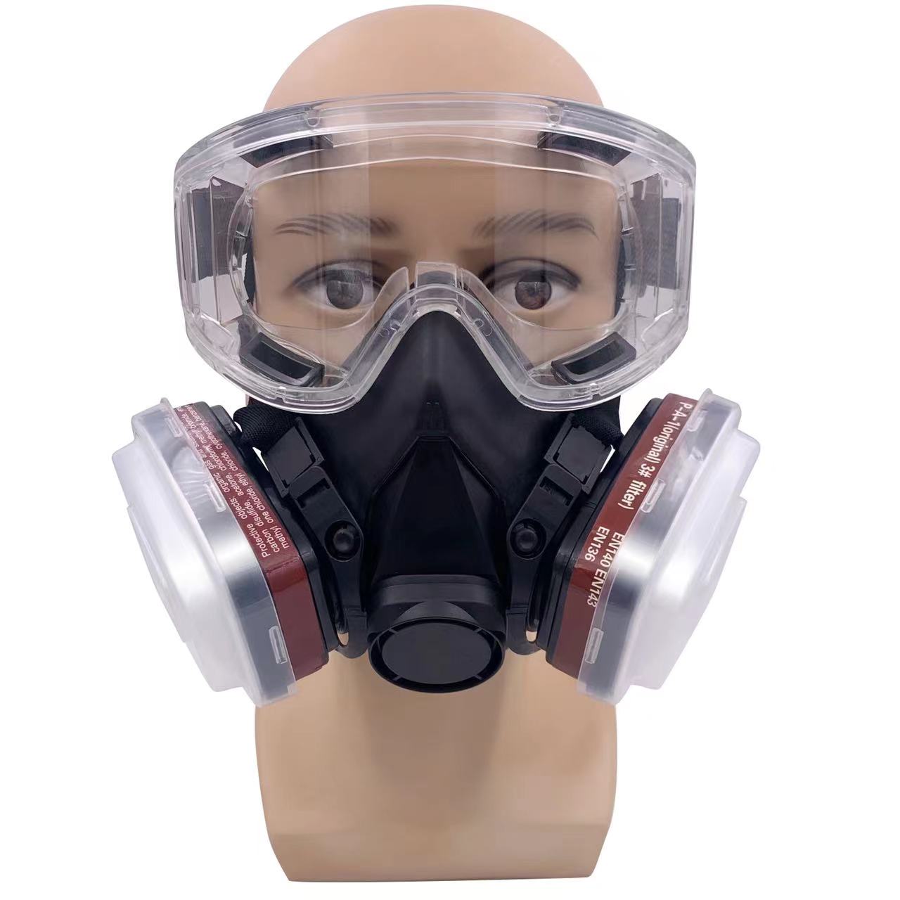 Máscara de Gas y polvo, gafas  - Dust Mask Construction reseña y precio