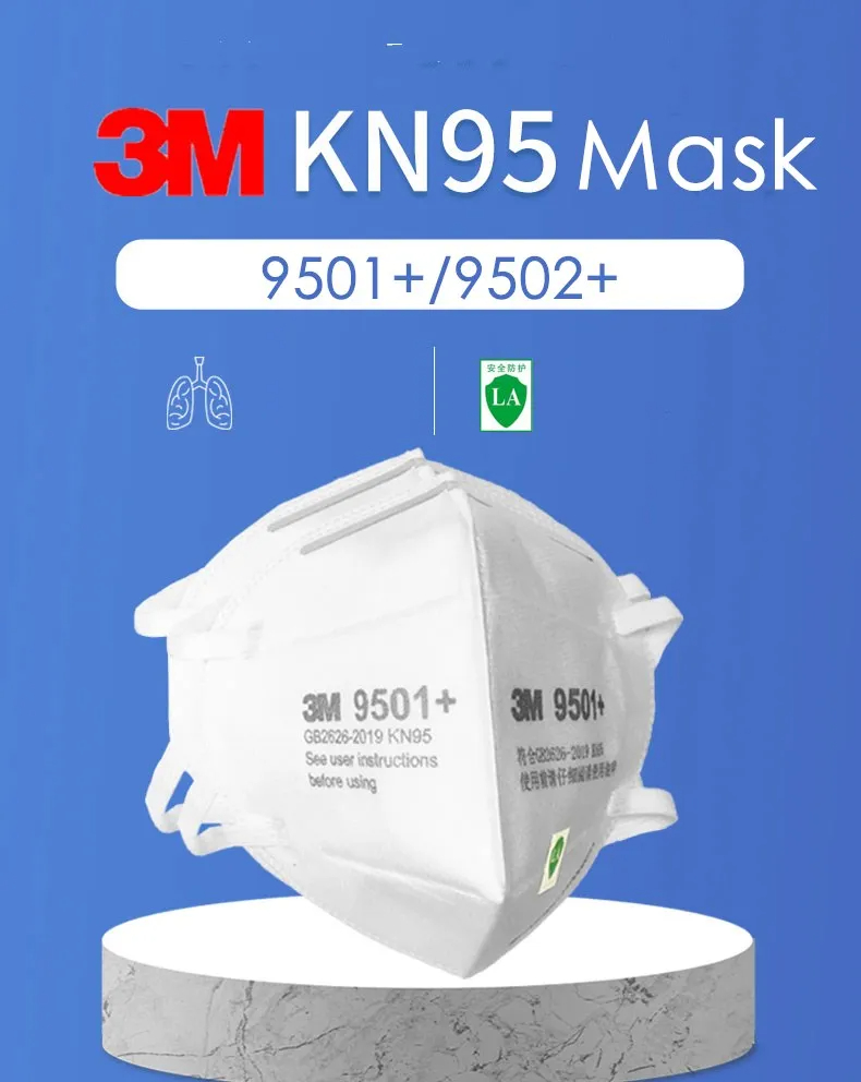 50 unids/bolsa 3M KN95 mascari - 3M Mask 9502+ reseña y precio