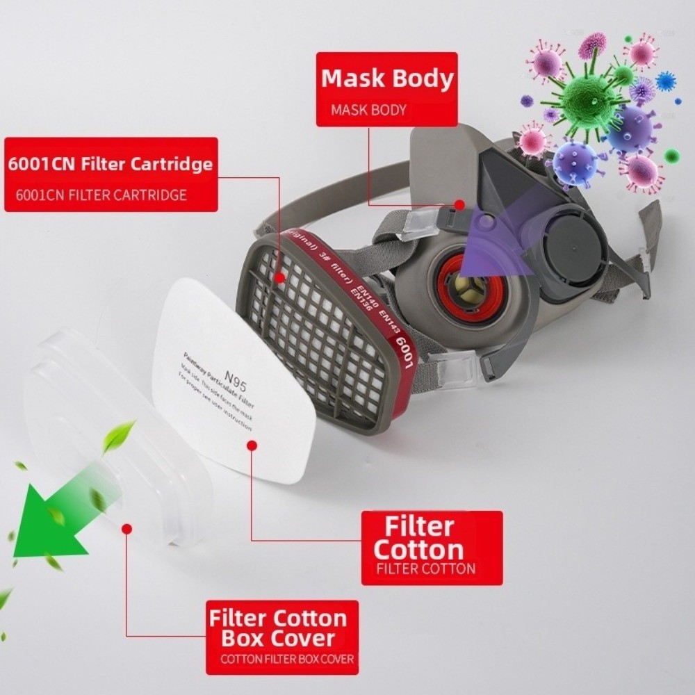 Reutilizable ‌ Respirador Prof - Respirator Half Face reseña y precio