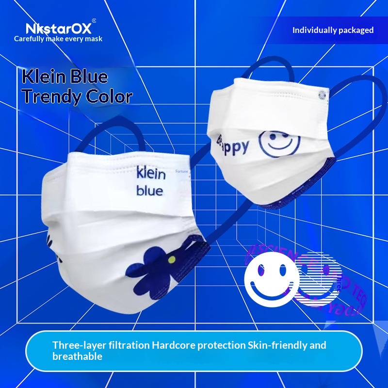 Máscara desechable azul Klein  - Disposable Mask Blue reseña y precio